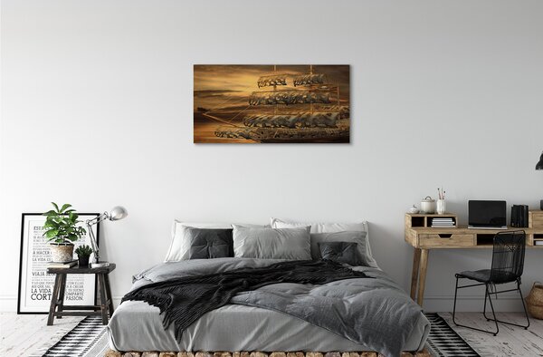 Obraz canvas morská loď mraky 100x50 cm