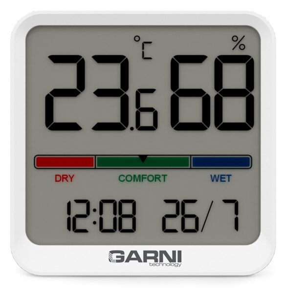 GARNI technology Digitální teploměr s vlhkoměrem pro vnitřní použití GARNI 151TH