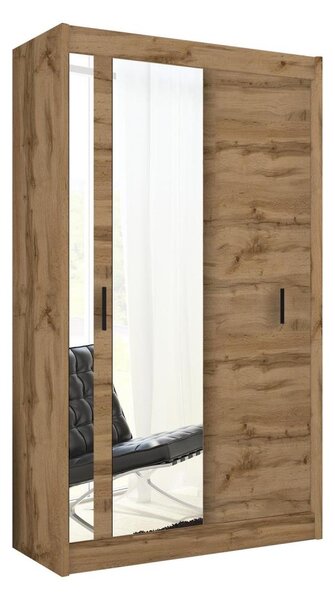 Šatní skriňa so zrkadlom SABRINA 120x215 cm dub woltan