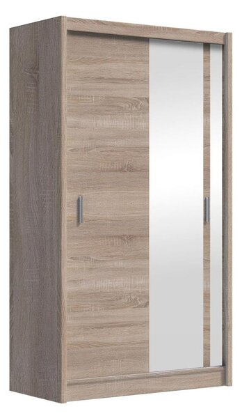Šatní skriňa so zrkadlom SABRINA 120x215 cm dub sonoma