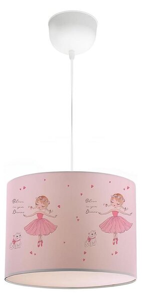 Detský luster CANDY 1xE27/40W/230V ružový