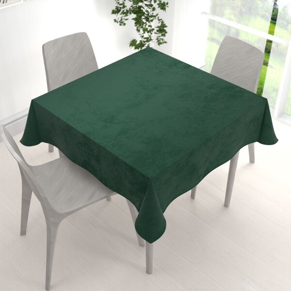 Biante Zamatový štvorcový obrus Velvet Prémium SVP-040 Lesná zelená 140x140 cm