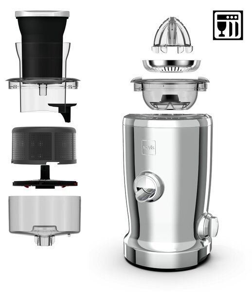 Novis Odšťavovač VitaJuicer VDE NewGen SX-3 (chromová)
