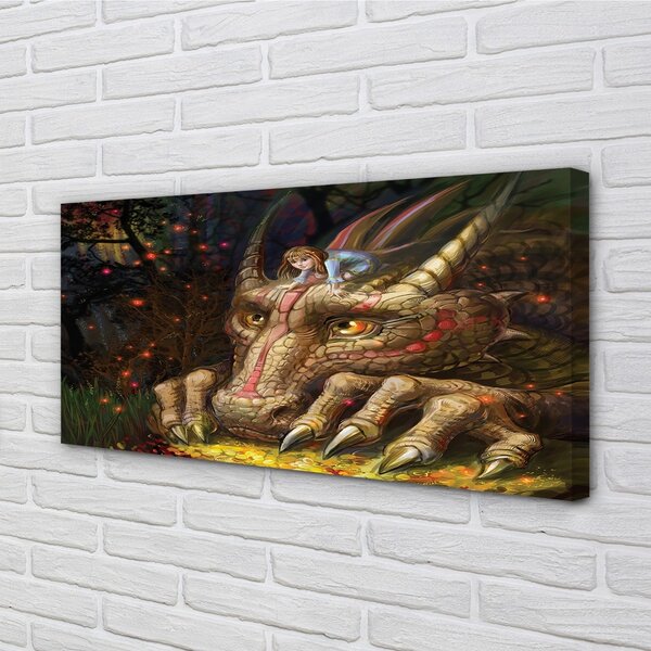 Obraz canvas Forest dračie hlava dievčatá 100x50 cm