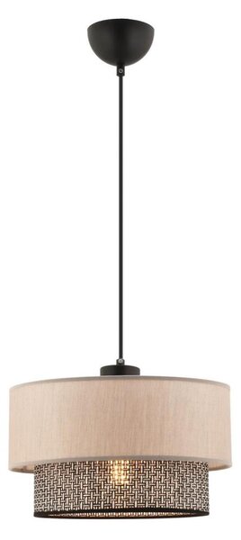 Luster na lanku ECHO 1xE27/60W/230V béžová/šedá