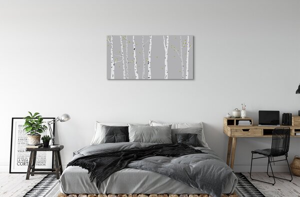 Obraz canvas ilustrácie brezy 100x50 cm