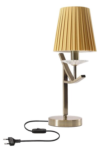 Stolná lampa VITORIA 1xE14/40W/230V žltá/mosadz