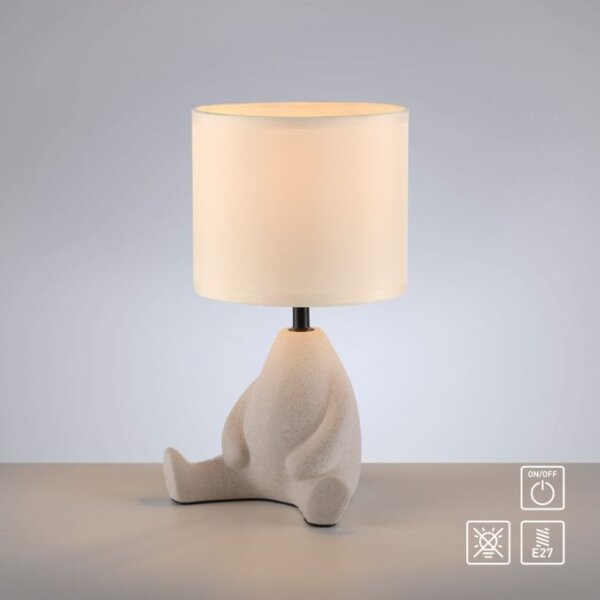 JUST LIGHT. 14190-39 - Stolná lampa TED 1xE27/25W/230V béžová