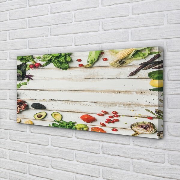 Obraz canvas Špenát Avokádo Corn 100x50 cm