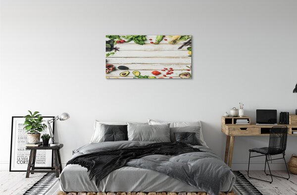 Obraz canvas Špenát Avokádo Corn 100x50 cm