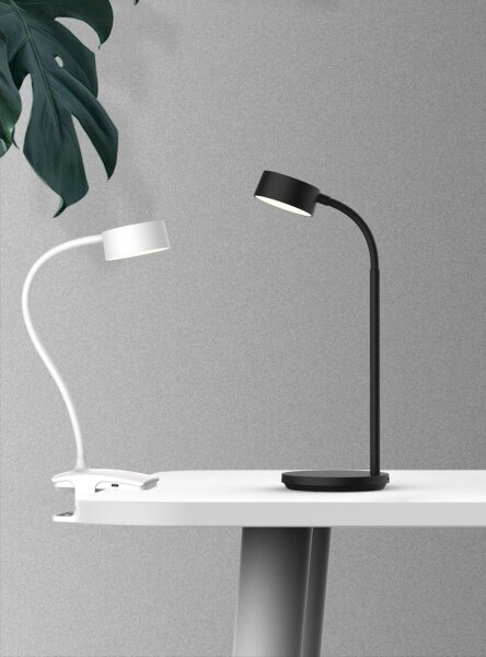 Top Light-LED stmievateľná dotyková stolová lampa s klipom BELLA LED/4,8W/5V 3000-6500K biela
