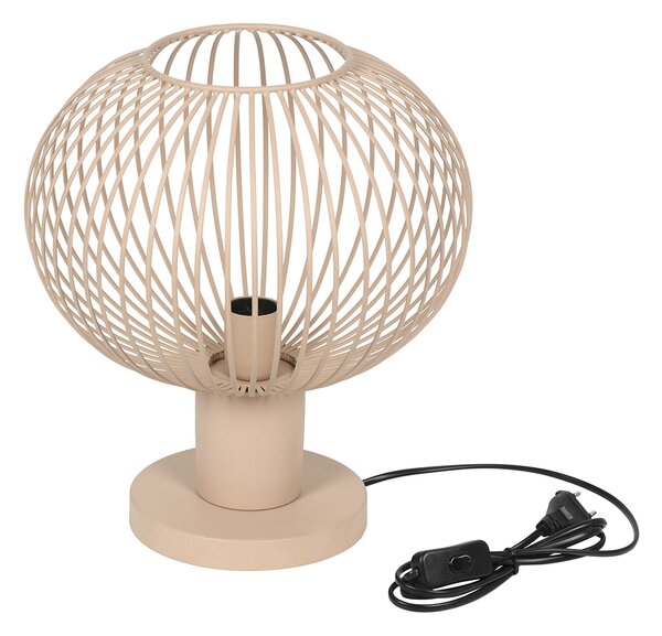 Moderná drôtená stolná lampa béžová 33 cm - Gila