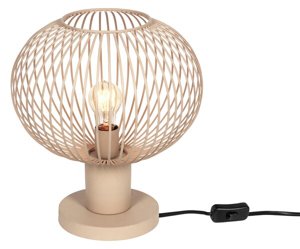 Moderná drôtená stolná lampa béžová 33 cm - Gila