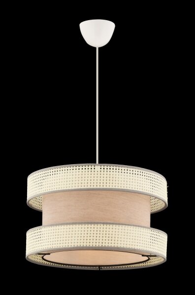 Luster na lanku HALO 1xE27/60W/230V béžový/krémový