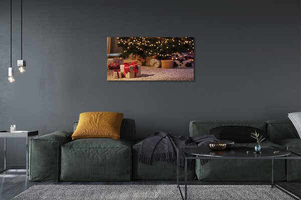 Obraz na plátne Dary vianočný strom 100x50 cm