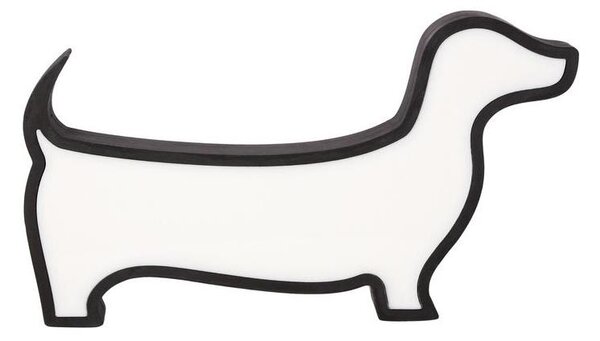 LED Detská stolná lampa DOG LED/12W/230V čierna