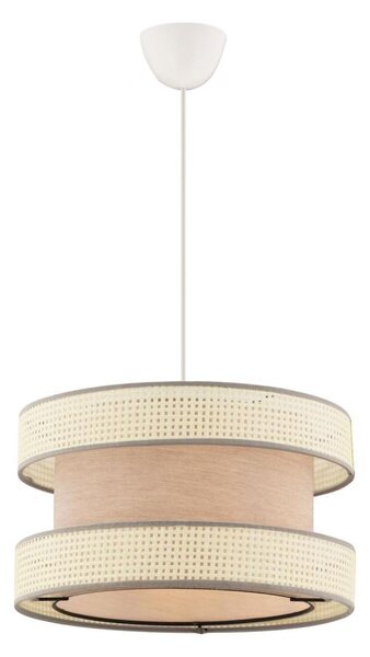 Luster na lanku HALO 1xE27/60W/230V béžový/krémový