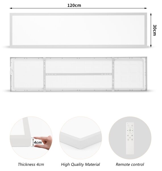 Brilagi-LED Stmievateľné kúpeľňové svietidlo FRAME SMART LED/50W/230V 120x30 IP44 + DO