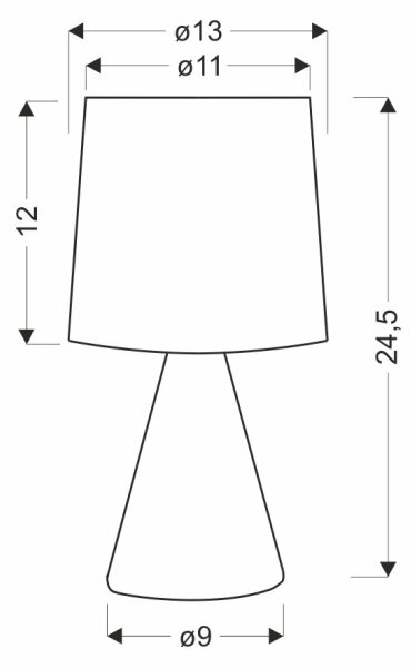 Stolná lampa SATTI 1xE14/40W/230V krémová