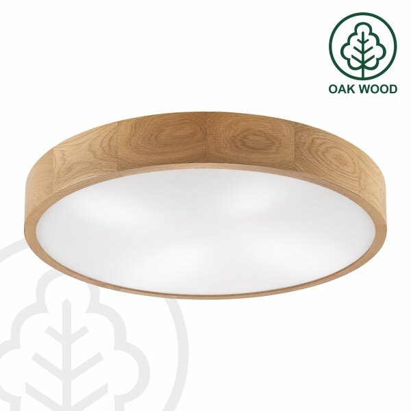 Brilagi - LED stropné svietidlo CARVALHO 4xE27/60W/230V dub pr. 57,5 cm