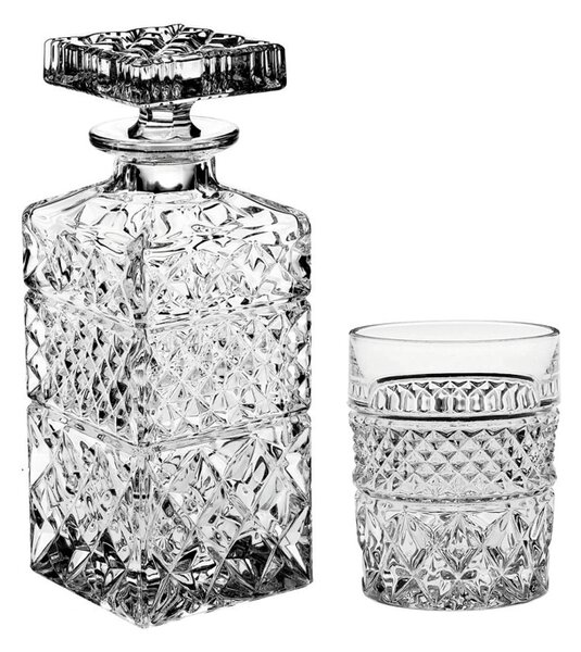 Bohemia Crystal Whisky set Madison 99999/07600/006 (1 karafa + 6 pohárov)