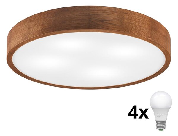 Brilagi - LED stropné svietidlo CARVALHO 4xE27/60W/230V dub čerešňa pr. 57,5 cm