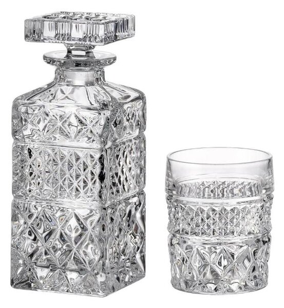 Bohemia Crystal Whisky set Madison 99999/07600/006 (1 karafa + 6 pohárov)