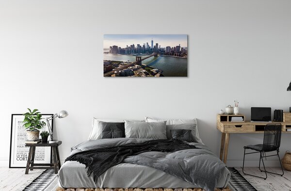 Obraz na plátne Väčšina mrakodrapy panorámu 100x50 cm