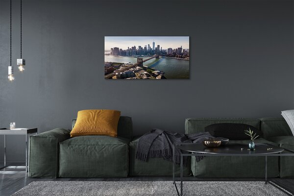 Obraz na plátne Väčšina mrakodrapy panorámu 100x50 cm