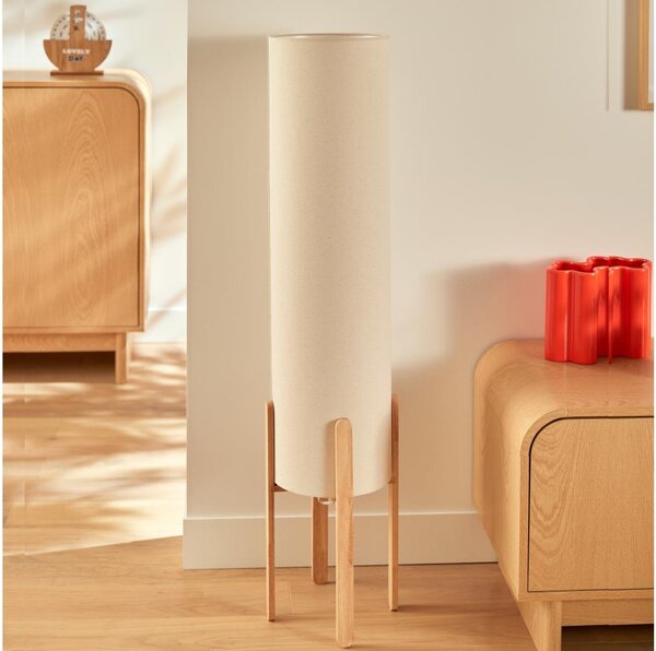 Atmosphera - Stojacia lampa KEYAH 1xE27/25W/230V kaučukovník