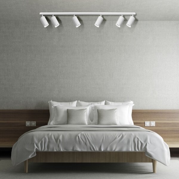 LED RGBW Stmievateľné kúpeľňové bodové svietidlo TURYN 6xGU10/6,5W/230V IP44 biela
