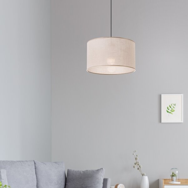 Brilagi - LED Luster na lanku ANTHONY 1xE27/60W/230V dub orech/béžová