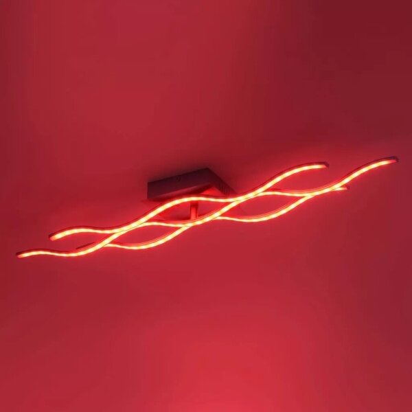 JUST LIGHT. 16266-55 -LED RGB Stm. stropné svietidlo LOLA WAVE LED/30W/230V + DO