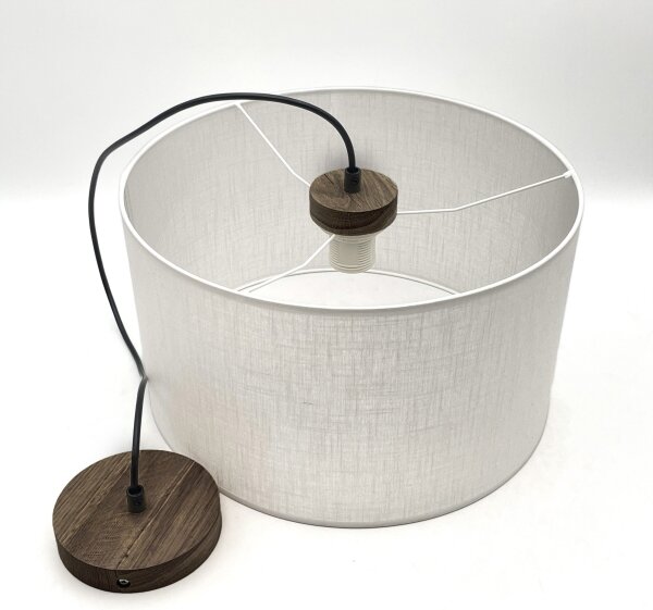 Brilagi - LED Luster na lanku ANTHONY 1xE27/60W/230V dub orech/biela