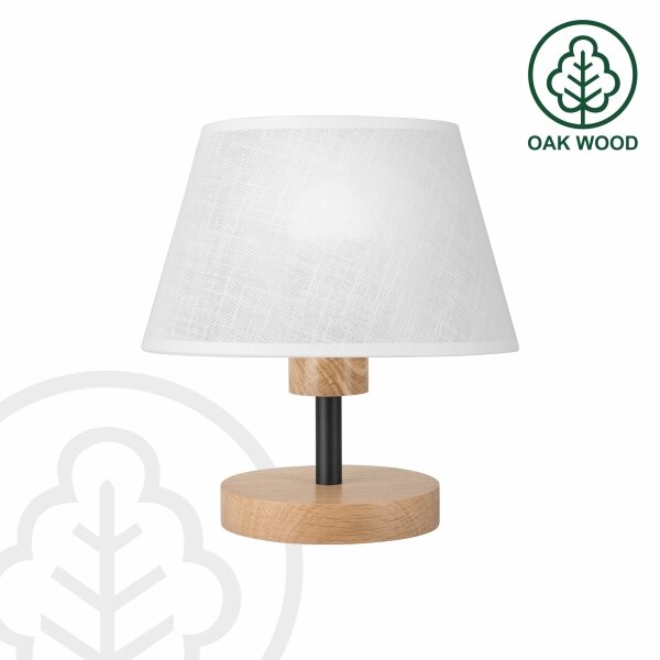 Brilagi - LED Stolná lampa ANTHONY 1xE14/40W/230V dub/biela