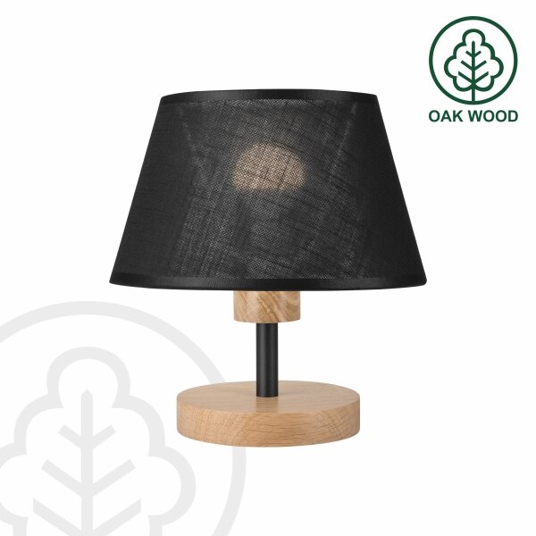 Brilagi - LED Stolná lampa ANTHONY 1xE14/40W/230V dub/čierna