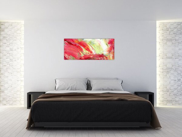 Obraz abstrakcie - maľba (120x50 cm)