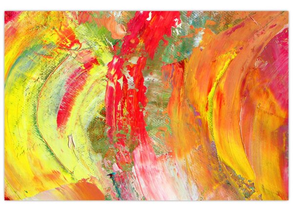 Obraz abstrakcie - maľba (90x60 cm)