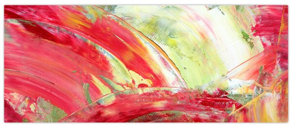 Obraz abstrakcie - maľba (120x50 cm)