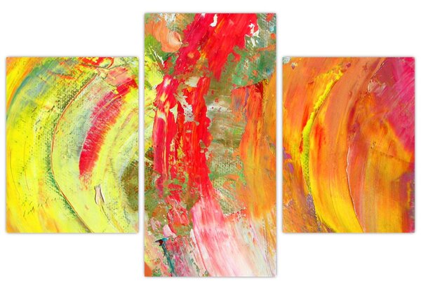 Obraz abstrakcie - maľba (90x60 cm)