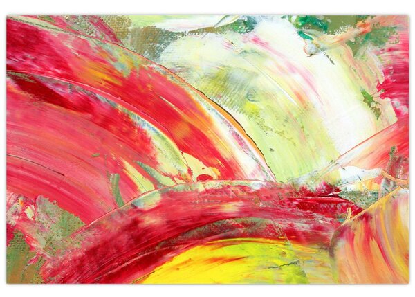 Obraz abstrakcie - maľba (90x60 cm)