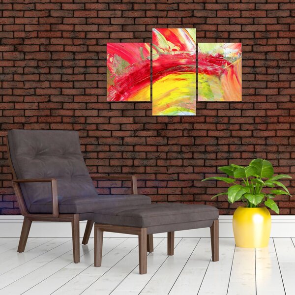 Obraz abstrakcie - maľba (90x60 cm)