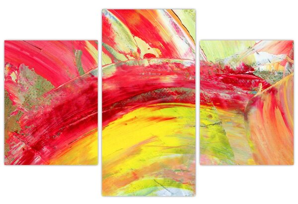 Obraz abstrakcie - maľba (90x60 cm)