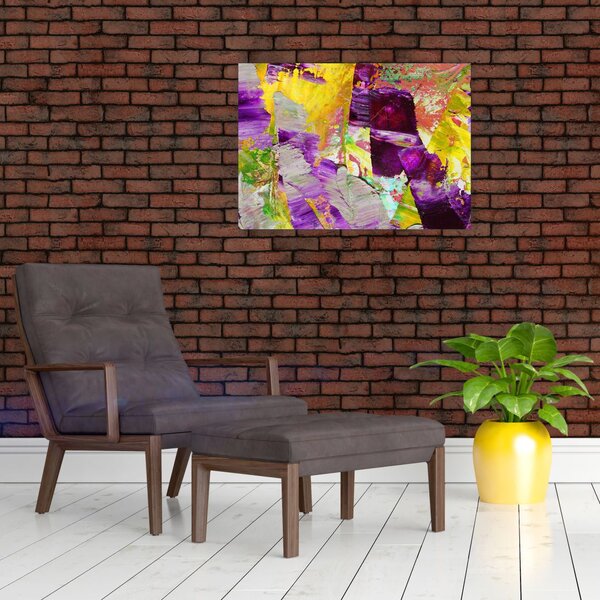 Obraz abstrakcie - maľba (70x50 cm)