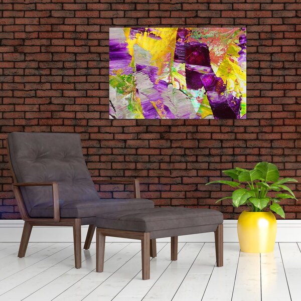 Obraz abstrakcie - maľba (90x60 cm)
