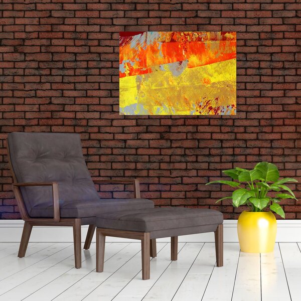 Obraz abstrakcie - maľba (70x50 cm)
