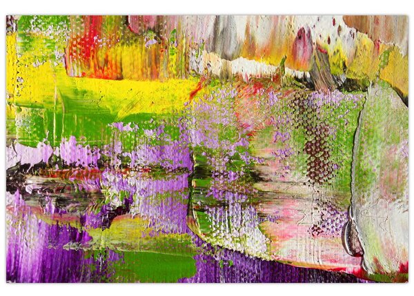 Obraz abstrakcie - maľba (90x60 cm)