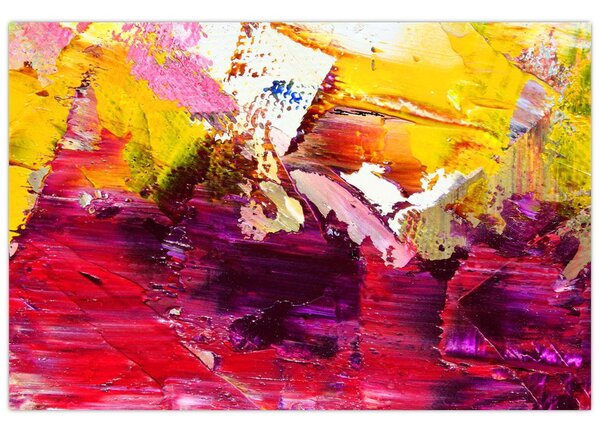 Obraz abstrakcie - maľba (90x60 cm)