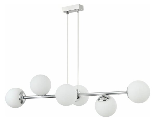 Luster na lanku MADDIE 6xE14/5W/230V lesklý chróm