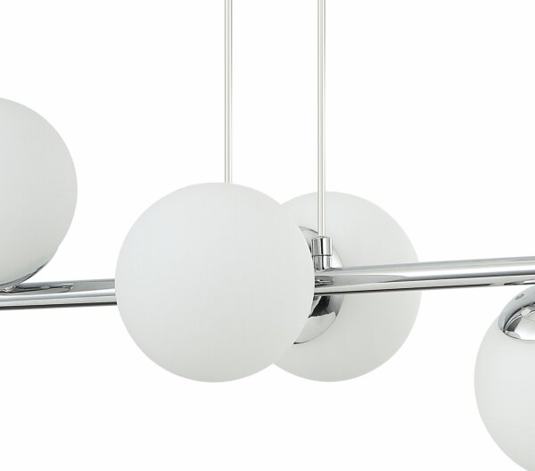 Luster na lanku MADDIE 6xE14/5W/230V lesklý chróm